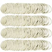 50/100/300/500Pcs White Rubber Band Paper Bills Dollars Money Elastic Stretchable Bands Size 38mm 1.49 Inches Back To School