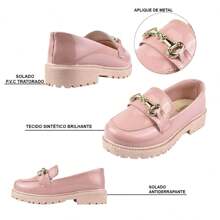 Mocassim Infantil  FemininoTratorado Antiderrapante Oxford