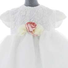 Vestido para Niña Blanco de Ceremonia o Primera Comunión 3555 Tallas 1 a 8 Años - Blanco - Ver 3