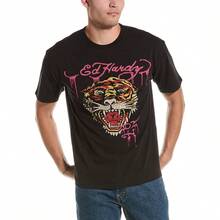 Ed Hardy Limited Edition Retro Tiger T-Shirt - Black - View 1