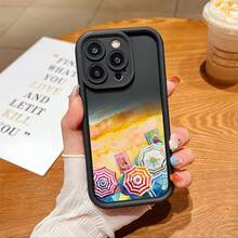 1入組卡通動物印花柔軟羊皮TPU橡膠防震手機殼，適用於蘋果iPhone 14 Pro Max 13 12 11 Xs Max Xr X 7 8 Plus Se - 彩色 - 查看 9