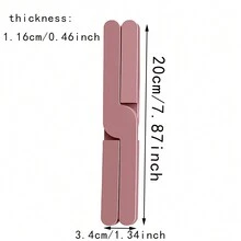 1入廚房耐熱及防滑桌墊/杯墊/鍋墊,由tpr材質製成,x形設計,可折疊和拆卸的隔熱墊,以保護您的餐桌 - 粉色 - 查看 2
