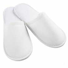 50 Pairs  Hotel Guest Slippers Toe Towelling Disposable Terry Style Lot - one-size - View 1
