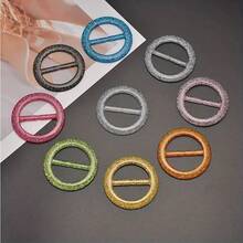 9 Piezas De Hebilla De Cinturón De Plástico De Moda Para Atar Pañuelos Y Cintas - Multicolor - Ver 7