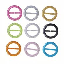 9 Piezas De Hebilla De Cinturón De Plástico De Moda Para Atar Pañuelos Y Cintas - Multicolor - Ver 3