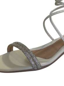 Women Heeled Sandals - 香檳色 - 查看 2