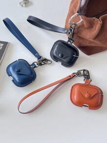 1pc Leather Hanging Rope Earphone Protective Cover, Compatible With Airpods Pro 1st/2nd Generation, Wireless Earphone Case