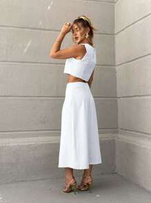 Women Two-Piece Outfits - White - View 3