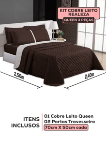 Quilts - 棕色和白色 - 查看 4