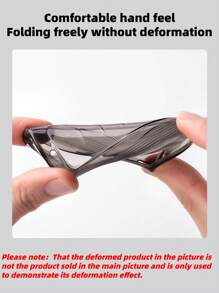 1pc Black Tpu Car Key Cover, Personalized And Simple Key Drop Protection Cover, Suitable For Nissan Xuan Yi Car Model - Black - View 7