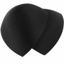 Esponja Almohadilla Removible Inserto Para Brasier Top Traje de Baño Set 3 Pares - Negro - Ver 1