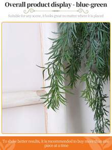 1入組100公分高仿垂柳掛藤,塑料常春藤,春季產品,可用於家居裝飾,掛綠色植物,不需維護,適用於戶外庭院掛裝、門廳裝飾、旅館背景牆掛裝、家庭天花板、門窗掛裝、扶手樓梯掛飾 - 彩色 - 查看 5