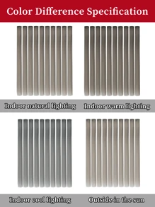 10片彩色夹式接发，20英寸直发合成假发，适用于万圣节装扮、圣诞节、派对、音乐节、新年礼物，女士（红色） - 深灰色 - 查看 11