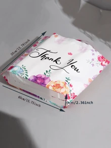 10pcs Floral & Slogan Graphic Random Gift Bag,