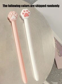 1pc Cute White Cat Paw Shaped Silicone Case Compatible With Apple Pencil 2, Thin & Skin-Friendly Protective Cover
