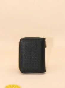 时尚双折多卡槽链条钱包适合存放信用卡和现金生日 - 黑色 - 查看 4