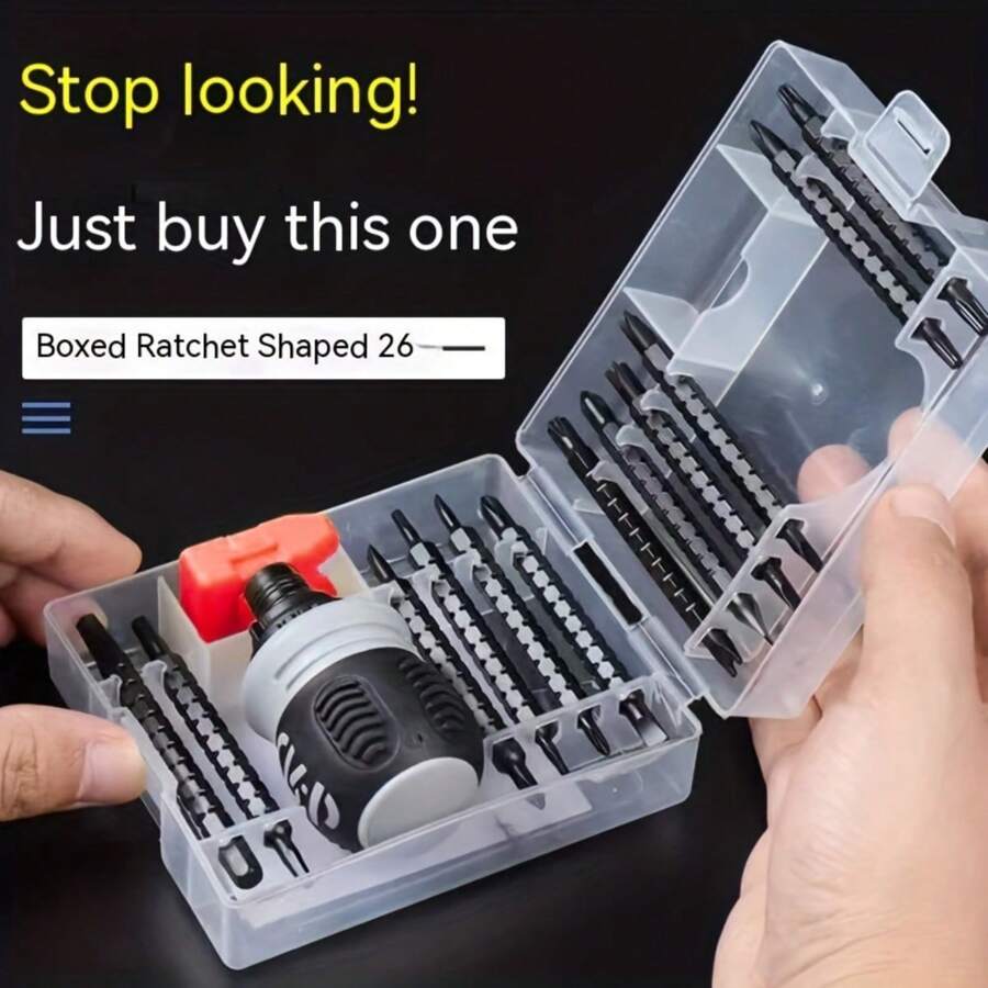 Cái vặn vít Sự phối hợp Bộ , Nhỏ bé , Heads , Hand account , Tiết kiệm nhân công Cái vặn vít Bộ - màu đen - Xem 1