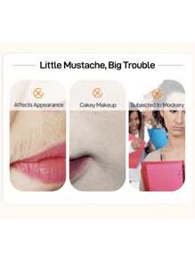 Joypretty唇毛脫毛膏男女適用,溫和去除臉部鬍鬚、腋下、私密處毛髮 - 杏色 - 查看 7