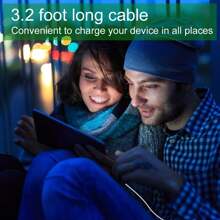 1M  USB Data Charging Cable (White) - White - View 7