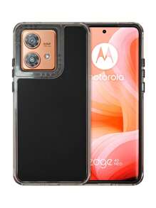 Funda Rainbow Paint Uso Rudo Doble Capa Para Moto Edge 40 Neo - Negro - Ver 1