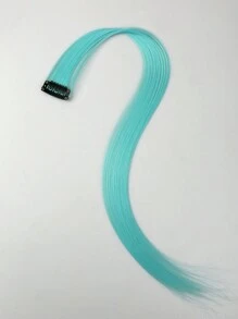 10 PCS Colored Clip In Hair Extensions 20 Inch Long Straight Hairpieces Clip In Synthetic, Halloween Cosplay Dress Up Fashion Party Christmas Carnival Music Festival New Year Gift For Women Kids Girls(RED)