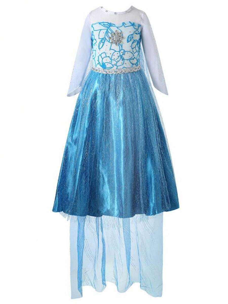Tween Girls Plus Size Dresses - Blue - View 1