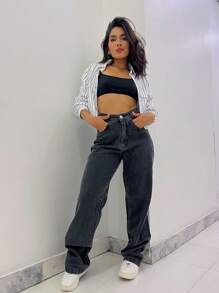 Women Jeans - Black - View 5