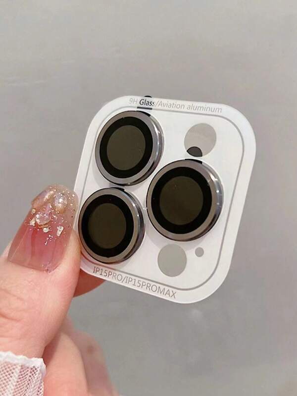 Mobile Camera Lens Protective Film Metal Cd Pattern Camera Lens Ring And Anti-Scratch Film, Compatible With Iphone 15 Pro Max 14 Pro Max, Iphone 13/12/11 And 13 Mini Gift For Birthday, Family, Friends Alloy Metal With Tempered Glass Full Cover, Lens Protector, Phone Accessories Waterproof Shockproof Anti-Fall Anti-Fall Anti-Fingerprint