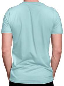 Men T-Shirts - 淺藍色 - 查看 2