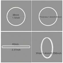 50/100/300/500Pcs White Rubber Band Paper Bills Dollars Money Elastic Stretchable Bands Size 38mm 1.49 Inches Back To School