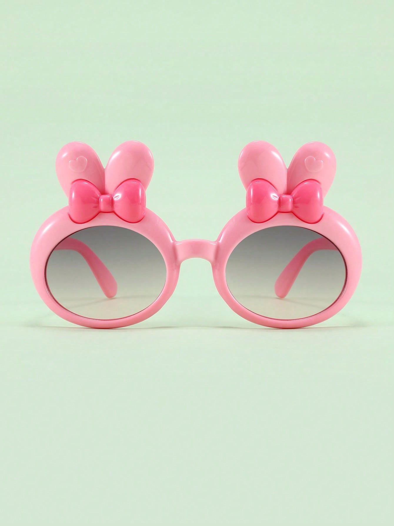 1 Pair Fashionable Oval Frame Children's Eyeglasses With Cute Rabbit Design, Ages 314 SHEIN