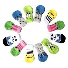 4 Pcs de calcetas para perro y gato. Calcetines de diferentes estampados para perros y gatos. - Multicolor - Ver 3