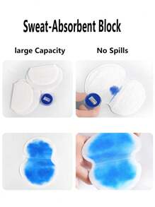 50入組透氣吸汗墊,腋下吸汗貼裝置,全季節通用腋下貼,止汗和防汗貼,防汗、無痕隱形透氣吸汗貼,便攜式旅行配件,日常必需品 - 白色 - 查看 4