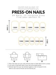 1 Juego Uñas Postizas Con Patrón De Leopardo De Color Café, Patrones Únicos Y Modernos Para Decoración De Uñas - Multicolor - Ver 5