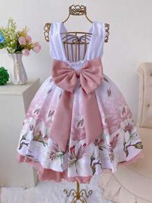 Young Girls Dresses - 摩卡棕 - 查看 2