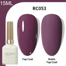 XEIJAYI 1入15ml粉色凝膠指甲油,通過102種顏色供你選擇,適用於指甲沙龍中進行指甲裝飾,全季節通用 - 中紫紅色 - 查看 1