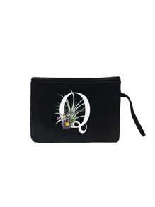 1 túi vải lanh in chữ có khóa kéo Túi đựng đồ trang điểm Quà tặng cảm ơn của giáo viên Túi đựng đồ du lịch: Lựa chọn hoàn hảo cho vẻ đẹp ngoài trời! Đây là món quà tặng cho mẹ, giáo viên, bạn bè, phù dâu và học sinh. Thích hợp sử dụng hàng ngày, sinh nhật, ngày lễ, kỳ nghỉ, bãi biển, du lịch, đi làm, kinh doanh, dã ngoại, cắm trại, siêu thị và quà tặng lưu trữ hàng ngày (Giữ dây thừng theo hướng ngẫu nhiên) cho phụ nữ, ví, ví mini, ví cầm tay, ví đựng tiền xu - màu đen - Xem 31