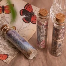 1入組拼貼裝飾材料手帳,適用於復古藝術式子彈日誌裝飾 - 彩色 - 查看 7