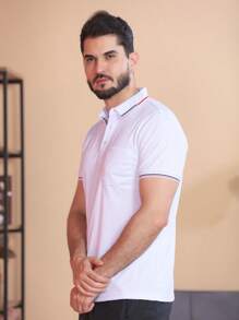 Men Polo Shirts - 白色 - 查看 5