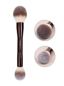 MAANGE 1支/5支/6支装专业双头化妆刷套装，包含散粉刷、腮红刷、粉底刷、遮瑕刷、高光刷、晕染刷，柔软纤维材质，便携旅行必备，女士/女孩礼物 - 咖啡棕 - 查看 13