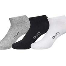 Men Crew Socks - 黑色 - 查看 2
