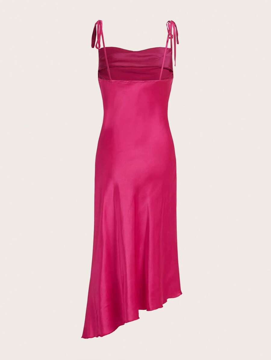 Vestido rosa midi - Rosa Fucsia - Ver 1