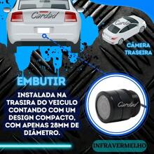 Câmera Ré Automotiva 9 Leds  Infravermelho Visão Noturna com linhas guias - Preto - Visão 6