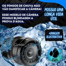 Câmera Ré Automotiva 9 Leds  Infravermelho Visão Noturna com linhas guias - Preto - Visão 4