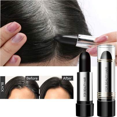 Disposable Hair Dye Pen, Temporary Hair Dye Stick Hair Coloring Pen Portable Hair Dyeing Tool Hair Dye Stick To Cover Gray Hair Roots Small And Convenient Lipstick Style Hair Dye Stick (4g/0.14oz)