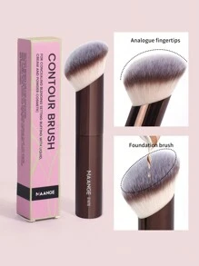 MAANGE 1/2/8pcs Professional Aluminum Face Makeup Brush Set,Brush For Travel,Professional Foundation Brush Set,Blush Brush Concealer Brush Highlighter Brush Contour Brush Loose Powder Brush Eyeshadow Brush Eyebrow Brush Eyelash Brush Eyeliner Brush Beveled Tubular Makeup Brush,Makeup Tools With Soft Fiber For Easy Carrying,Gift For Women & Girl