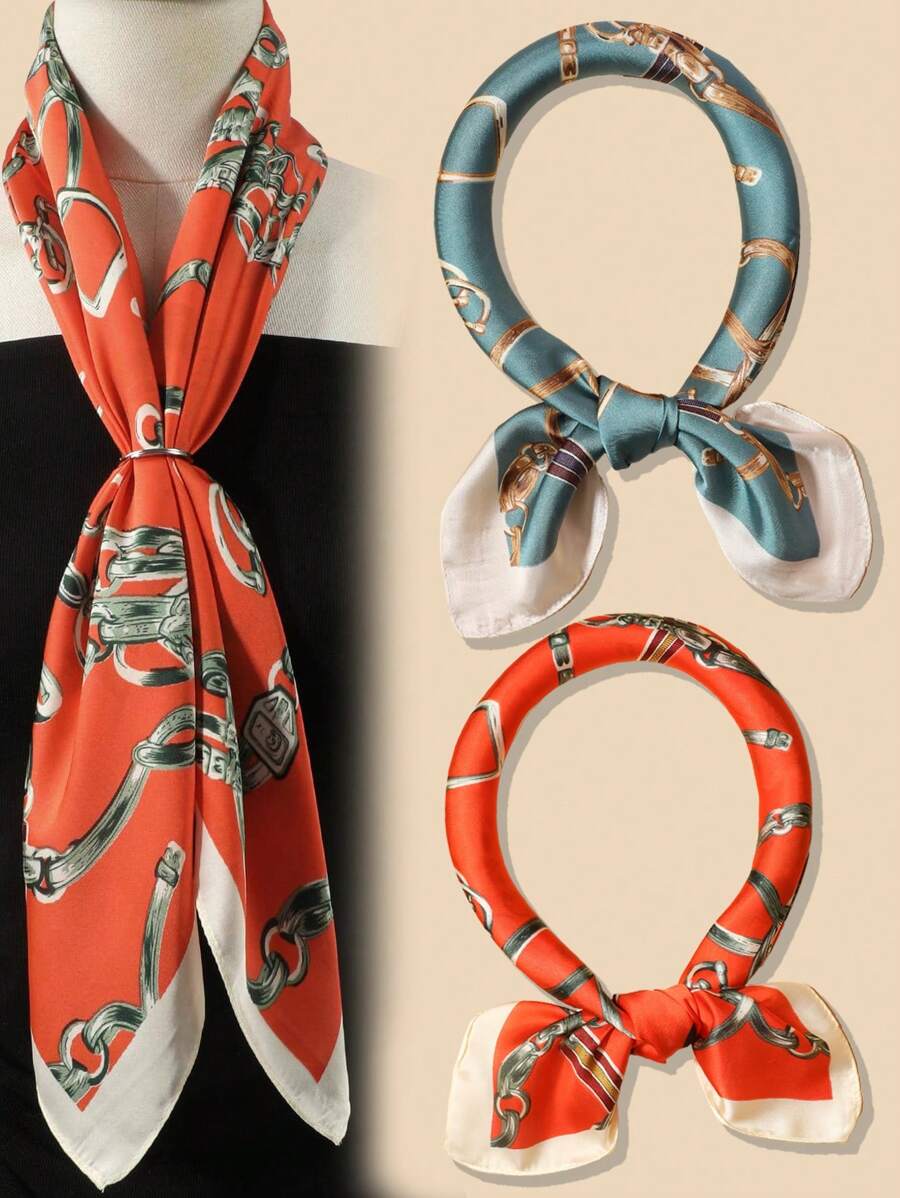 Khăn rằn in chuỗi - Nhiều màu - Xem 1