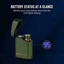 OLIGHT Baton4 1300 Lumen Type-C Rechargeable EDC Flashlight - IPX8 Waterproof For Camping, Emergencies - OD 綠色 - 查看 7