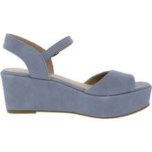 EILEEN FISHER Womens Open Toe Ankle Strap Wedge Sandals - Blue - View 2