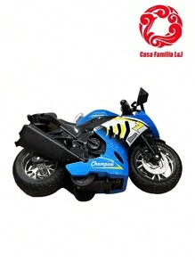 Moto Motocicleta Miniatura de Brinquedo Crianças e Coleccionadores Ferro Efeito Sonoro e Liga Luz Fricção - Multicolorido - Visão 8